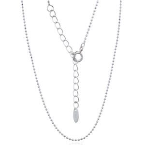 Elegante Collar de Cadena con Cuentas Facetadas de Plata 925 - Product Image 2