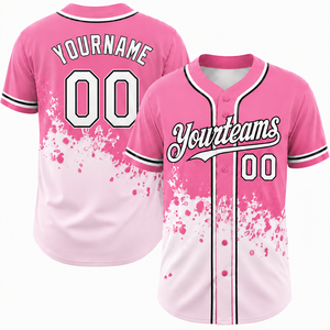 Camiseta de Béisbol para Hombre de Alta Calidad, 100% Poliéster, Ecológica, Impermeable, de Secado Rápido, Transpirable, Cuello en V, Manga Corta - Product Image 3