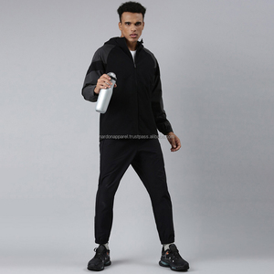 Nardon Apparel Streetwear Fabricante Personalizado Hombres Casual Colorblock Reflectante Nylon Impermeable Utilidad Chaqueta cortavientos - Product Image 5