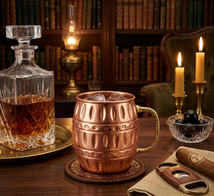 ถ้วยแก้วทองแดงแท้แบบสร้างสรรค์สำหรับดื่มน้ำอินเดียเหยือกน้ำกันรั่วฉนวนสุญญากาศแก้วกาแฟ - Product Image 6