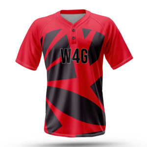 Purple Geometric Pattern Baseball Jersey Men's Short Sleeve Moisture Wicking Sublimated Print Regular Fit Adult Sport Apparel - Product Image 6