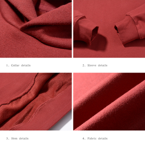 Heavyweight 430GSM High Quality French Terry Drop Shoulders Oversized Pullover Hoodies Plain Unisex Custom Hoodies - Product Image 6