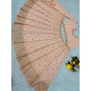 Conjunto de Lehenga Choli y Dupatta para Fiesta, Hermoso para Mujer - Product Image 6