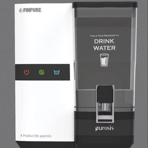 Système de purification d'eau domestique FINPURE METALLIC WHITE WATER TREATMENT REVERSE OSMOSIS SYSTEM avec réservoir de stockage de 8 litres - Product Image 1
