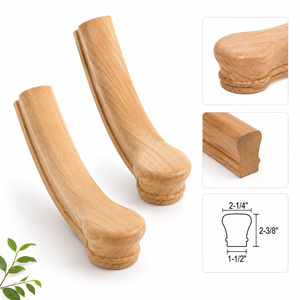 Barandal de Madera de Caucho para Escaleras, Diseño Rústico, Duradero, Seguro y Ecológico, Componente para Sala de Estar - Product Image 2