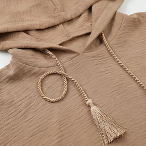 2025 OEM Kimono Outwear Abaya High Stretch Soft Thicker Polyester Fabric Muslim Women V Neck Long Sleeve Party Ramadan Wedding - Product Image 4