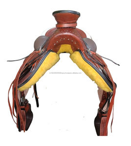 Silla de Montar Western de Cuero Genuino Hecha a Mano, de Alta Calidad, para Rodeo y Carreras, Disponible para Equitación - Product Image 2