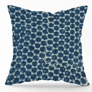 Housse de coussin en coton indigo contemporain, imprimée à la main, décorative, pour canapé de salon, fournisseur - Product Image 6