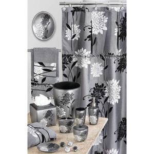 Alfombra de Baño de Lujo Erica, Alfombra de Ducha Antideslizante Elegante y Lavable en Gris con Diseño Único, Hermosa Alfombra de Baño y Ducha Antideslizante - Product Image 2