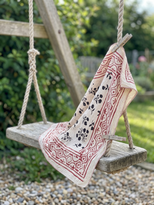Pañuelo vintage de algodón con estampado Paisley, diadema, pañuelo para el cuello para exteriores, pañuelo de algodón ecológico, pañuelo cuadrado con estampado personalizado, fabricación - Product Image 2