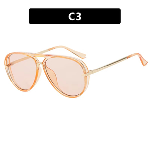 Hot Sale Aviation Metal <b>Frame</b> Unisex Shades Custom Logo Sunglasses European and American Fashion Street Photography Glasses - Product Image 4