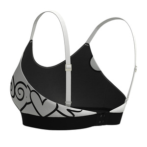 เสื้อชั้นในกีฬาผู้หญิงแบบระบายอากาศได้ดี ออกแบบลายพิมพ์แบบซับลิเมชั่นใหม่ แห้งเร็ว เหมาะสำหรับฟิตเนส โยคะ และออกกำลังกาย รับผลิตตามสั่งขายส่ง - Product Image 3