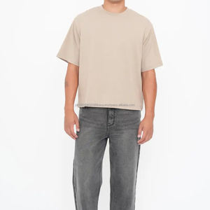 Wholesale Graphic Design Printing O-Neck <b>Men</b> Boxy Fit T <b>Shirt</b> For Sale Hot Selling Premium Quality <b>Men</b> Boxy Fit T <b>Shirt</b> - Product Image 3