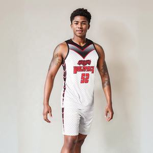 ชุดบาสเก็ตบอล ODM แบบสั่งทำ ผ้าโพลีเอสเตอร์ 100% ระบายอากาศได้ดี ป้องกันแบคทีเรีย ชุดกีฬาไซส์ใหญ่ ชุดบาสเก็ตบอลสำหรับทุกเพศ - Product Image 2