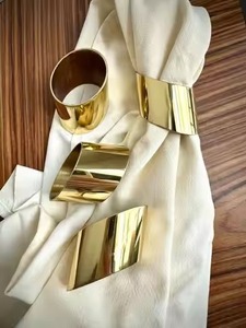 Juego de Anillos para Servilletas de Metal de Primera Calidad, Elegante Porta Servilletas para Restaurante, Banquete de Boda, Cena y Uso Doméstico - Product Image 5