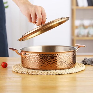 Olla térmica de cobre de alta demanda para almacenamiento de alimentos calientes, cacerola aislada para decoración de mesa y centro de mesa - Product Image 3