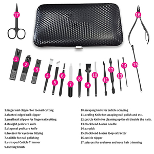 Sustainable Stainless Steel Nail Clippers Set <b>Pedicure</b> & Manicure Kit with Cleaner Cuticle Grooming <b>Tool</b> - Product Image 2