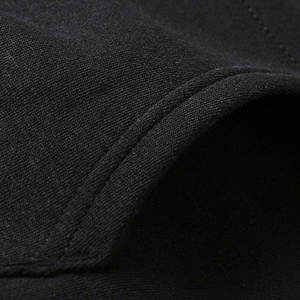 Sudadera con Capucha Negra para Hombre, Ligera, Informal, de Manga Larga, con Cordón Ajustable y Bolsillo Canguro - Product Image 6
