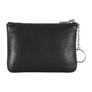 <b>Smart</b> Range Leather Ladies Genuine Lambskin Napa Leather Coin Purse Black Diamond Studded Zip Key Pouch Small <b>Wallet</b> - Product Image 2