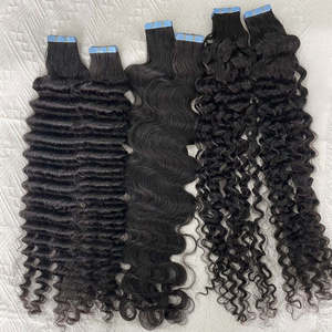 Extensions de cheveux humains Remy bouclés de luxe, aspect naturel, boucles douces avec volume complet pour femmes, usage en salon et en gros - Product Image 1