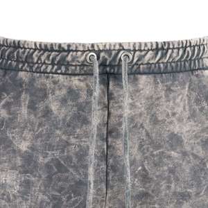 Pantalones Jogger de Felpa 100% Algodón con Lavado Ácido y Logotipo Personalizado, Diseño Nuevo, para Hombre, Tallas Grandes, Cintura Media, Corte Acampanado con Cordón Ajustable - Product Image 2