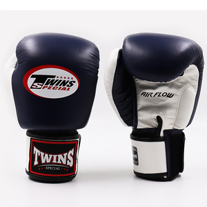 Guantes de Boxeo Profesionales de Piel de Vacuno Genuina de Alta Calidad, Color Verde Azul, con Absorción de Humedad, Cierre de Gancho y Bucle, Guantes de Sparring OEM - Product Image 6