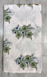 Floral <b>Print</b> <b>Block</b> Printed Cotton Fabric Eco Friendly Reusable Floral Custom <b>Print</b> Hand <b>Block</b> <b>print</b> Fabric Bulk Order Supplier - Product Image 6