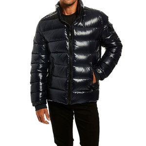 <b>Top</b> Selling High Quality Men's Winter <b>Bubble</b> Jacket Canvas Stand Collar Front Custom Design Wholesale Windproof Eco-Friendly - Product Image 1