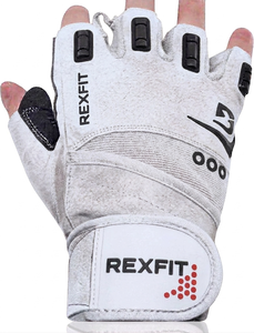 Non <b>Slip</b> Fitness Gloves for Exercise Weightlifting and Workout Performance Rexfit <b>Half</b> Finger Gym Fitness Gloves Mesh Breathable - Product Image 2