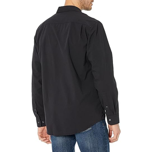 Chemise habillée formelle à manches longues pour homme, 100 % coton, sergé respirant, fournisseur OEM en gros - Product Image 6