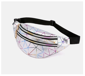 Sac banane en toile de coton personnalisé pour homme avec fermeture éclair, design pliable pour le voyage - Product Image 2