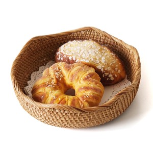 Panier à pain en rotin artisanal en gros - Rangement tissé naturel |   Moradabad - Product Image 3