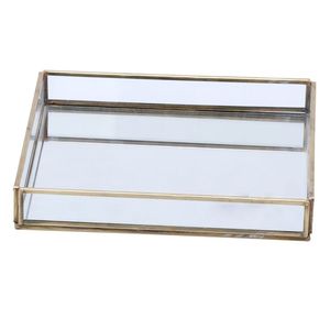 Modern Decorative Metal <b>Mirror</b> Serving Tray Luxury Display Organizer For Bathroom Vanity Makeup Accessories - Product Image 3