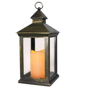 Lanterne suspendue décorative pour balcon, finition noire, en métal, pour la décoration de la maison, de l'hôtel, lanterne de table - Product Image 6