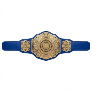 Ceinture de champion personnalisée, ceinture de récompense pour la boxe et la lutte, plaques métalliques, sangle en cuir de qualité supérieure, design sportif gravé - Product Image 1