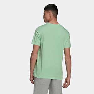 T-shirt pour homme en coton à manches courtes, tricoté, de haute qualité, avec impression de logo personnalisée, respirant, décontracté, streetwear - Product Image 3
