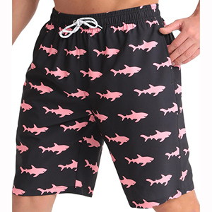Pantalones Cortos de Playa para Hombre, Más Vendidos, 100% Poliéster, Cintura Elástica Informal, Bolsillos Laterales, Secado Rápido, Cierre con Cordón, para la Playa - Product Image 2