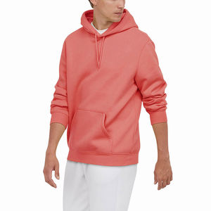 Sweat-shirt à capuche corail pour homme, coupe oversize, en polaire, décontracté, pour l'hiver, avec poche avant, camouflage, tricoté, manches régulières, 100% coton - Product Image 1