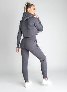 Conjunto Deportivo de Dos Piezas para Mujer, Diseño Personalizado OEM ODM, Color Sólido, Sudadera con Capucha y Pantalones Jogger de Felpa Francesa, Alta Calidad - Product Image 4