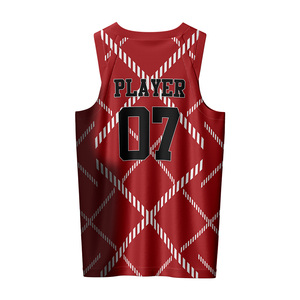 Conjuntos de Uniformes de Baloncesto Reversibles Personalizados, Transpirables, de Alta Calidad, con Malla en la Parte Delantera, Sublimados, sin Mangas - Product Image 3