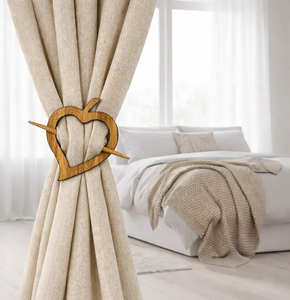 Elegant Wood Curtain <b>Tie</b> <b>Backs</b> Holdback Newly Crafts White Printed Wooden Curtain Tiebacks Holdbacks - Product Image 5