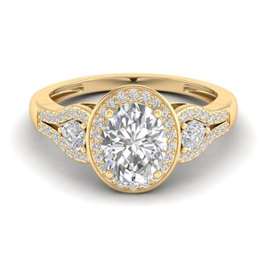 Bague solitaire REYES Classic Design en argent sterling 925, coupe ovale, moissanite 4,67 carats, pour femme, plaqué rhodium, bijoux fins - Product Image 6
