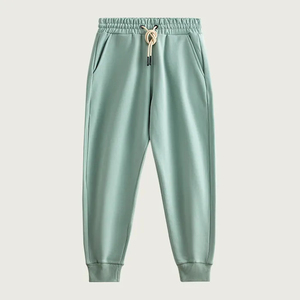 Pantalon de survêtement décontracté pour homme, taille élastique avec cordon de serrage, poches latérales, respirant, en coton tricoté et élasthanne, poids moyen, style automne - Product Image 5
