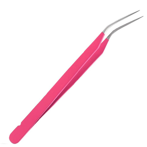 Pinzas de Acero Inoxidable para Extensiones de Pestañas para Profesionales de Belleza - Product Image 1