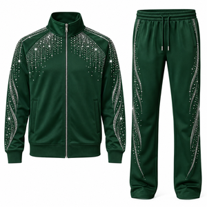 Men Rhinestone Tracksuit Hot <b>Sale</b> Customized Best Tracksuit <b>For</b> <b>Sale</b> online Casual Fashion Wear <b>Track</b> <b>suit</b> <b>For</b> Men - Product Image 6