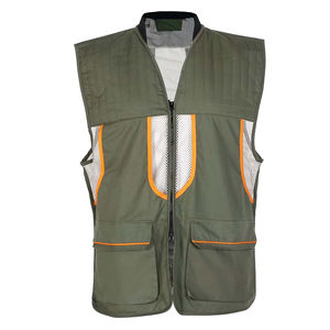 Gilet d'extérieur pour homme, randonnée, pêche, camping, chasse, gilet orange, séchage rapide, respirant, polyester, gilet de chasse en montagne - Product Image 3