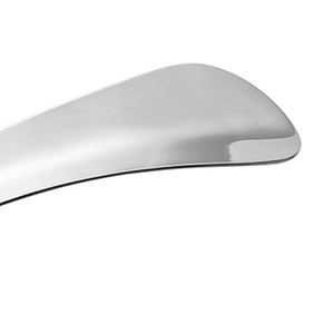 Chausse-pied compact en acier inoxydable poli, ergonomique et incurvé, pour un amincissement des pieds facile, finition lisse, aide au portage des chaussures - Product Image 6