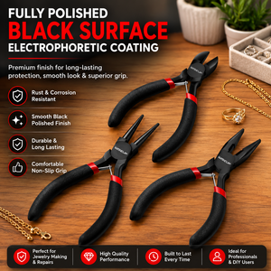 <b>Long</b> <b>Nose</b> Stainless Steel Lightweight Jewelry Making Pliers - Product Image 1
