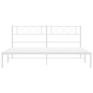 Cadre de lit rectangulaire moderne en métal - Product Image 5