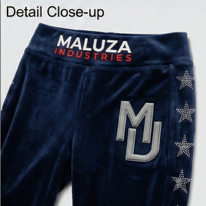 Leggings Morados Personalizados con Pedrería, Cintura Alta, Estilo Urbano, Elásticos, Pantalones de Moda para Mujer, Ajuste Profesional - Product Image 5